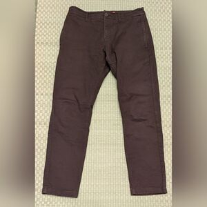 Rapha Slim Cotton Trousers Brown Stretch Men's Size 30 *See Measurements